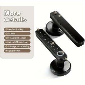 Cerradura Inteligente para Puerta con Desbloqueo Remoto por Aplicación Tuya Smart Life, Cinco Métodos de Desbloqueo, Huella Digital, Pantalla OLED, Wi-Fi, Contraseña Electrónica - Product Image 3