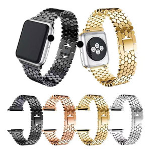 Apple için kazan-kazan paslanmaz çelik Metal petek saat kayışı bilezik izle Ultra 2 bant 49mm için Iwatch serisi 10 42mm 46 mm - Product Image 1