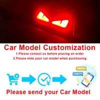 Autocollant de feu arrière de frein de voiture personnalisable personnalité yeux de démon pour Changan lumin autocollant de voyant d'avertissement automatique