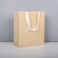 Sacs en papier recyclables de luxe blanc pur de 250 g avec ruban en coton et marquage à chaud, personnalisables avec votre propre logo, pour montres et cadeaux