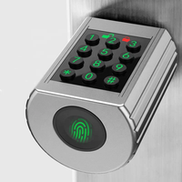 Serrure de porte cylindrique européenne électronique Euro TTLockTUYA APP, mot de passe réglable à distance, cylindre intelligent, déverrouillage par empreinte digitale NFC