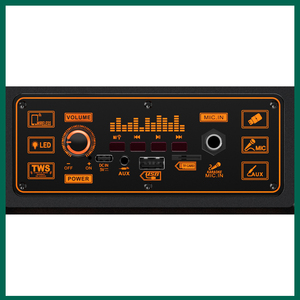 Jokade Rechargeable <b>Speaker</b> 8 Inch 20W <b>Bluetooth</b> USB FM <b>With</b> Led <b>Lights</b> Portable Outdoor Party Use - Product Image 6