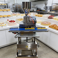 Déposeur automatique de pâte quantitatif ZD200E-A avec système de recul pour le remplissage de gâteaux, cupcakes et muffins, pour boulangerie commerciale