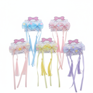 Fasce per capelli con fiocco scintillante di moda di tendenza per le donne e le ragazze eleganti accessori in plastica vendita all'ingrosso - Product Image 2