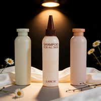 Bouteille d'emballage cosmétique en plastique PET personnalisée de 100 ml, 120 ml, 150 ml pour huile capillaire et teinture, avec applicateur à presser et bouchon torsadé