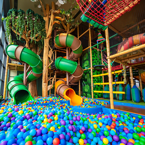 Soft Equipment Ball Pit para niños Small Playland Center Kids Indoor Playground Construction Play Set - Product Image 3