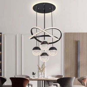 Lustres à LED modernes pour salle à manger, salon, hauteur réglable, télécommande, finition dorée, design luminaire suspendu - Product Image 2