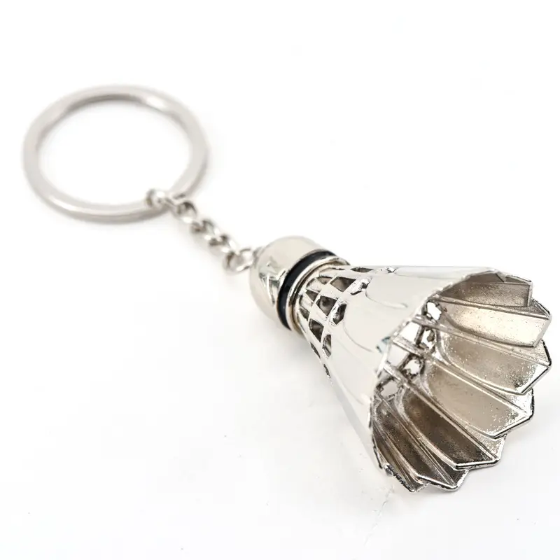 Badminton, golf bowling accessories metal key ring 3 d creative key football match