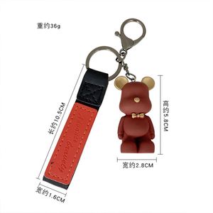 Creative Luxury Bear PVC Accessories Car <b>Key</b> Chain Pendants Charms Bear Keychain <b>Ring</b> for Women - Product Image 3