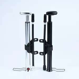 Hochdruck-Fahrrad boden pumpe Tragbare Mini-Luftpumpe Fahrrad handpumpe aus Aluminium legierung mit Manometer