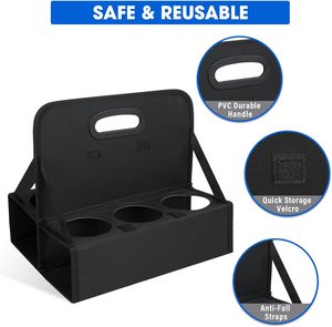 Sac de transport personnalisé pour boissons et aliments, idéal pour le sport et les activités de plein air, porte-gobelets et sac de livraison de café - Product Image 3