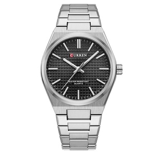 Sleek Minimalist Men's Business Quartz <b>Watch</b> Stainless Steel Band HD Luminous Hands Waterproof Dress Wristwatch - Product Image 1