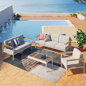 High End Patio <b>Sofa</b> Aluminium <b>Garden</b> <b>Sofas</b> Furniture Modern Outdoor Aluminum One-Seat <b>Sofa</b> - Product Image 4