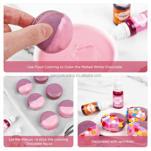 Juego de 10 colores al por mayor, colorante comestible de colores vibrante para alimentos, juego de líquido colorante para alimentos de 10 ml para manualidades hechas a mano DIY - Product Image 3