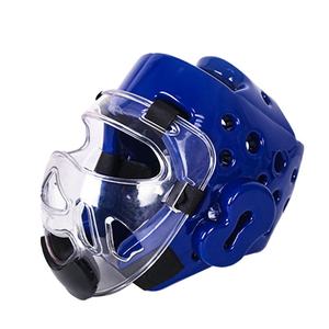 Protection de tête et visière de karaté pour enfants et adultes, personnalisable, vente en gros directe d'usine Hebei DUAL SPORT, casque de boxe MMA arts martiaux - Product Image 3