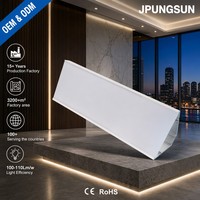Profilé LED en aluminium d'angle 45x45mm, angle 45 et 90 degrés, avec embouts et clips