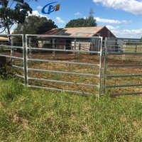 Panneaux de clôture portables en acier galvanisé à chaud pour enclos d'animaux de ferme, enclos pour bétail, enclos pour chèvres et moutons