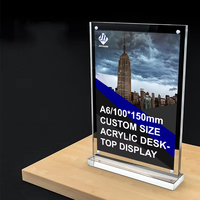 Tableau d'affichage transparent pour bureau, table, messages, publicité, magasin