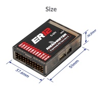 Récepteur radio PWM 12 canaux ER12 Dual RF Gemini ExpressLRS pour modèles d'avions et de jets à grande échelle