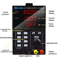 Alimentation cc Programmable 30V 10a alimentation cc régulée réglable de laboratoire noir
