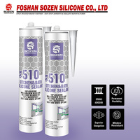 Sellador de Silicona Neutro SOZEN-510, Pegamento de Silicona para Ducha, Cocina y Baño, Sellador de Silicona de un Solo Componente Personalizable, Alta Adhesión