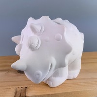 Offre Spéciale personnalisé en céramique non émaillé blanc animaux ornements décoration de noël Bisques pour créatif arbre de noël tirelire Vase