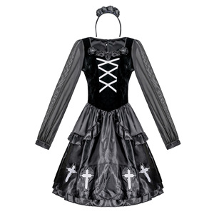 M-xl New European e American Vampire Ghost Nun Outfit Cosplay costumi di Halloween di grandi dimensioni per le donne - Product Image 2