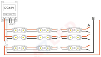 Modules LED blancs DC12V 2835 SMD 2W 6500K, lot de 2, étanches IP67, pour enseignes alphabétiques 6221, garantie 5 ans, CE RoHS - Vente chaude