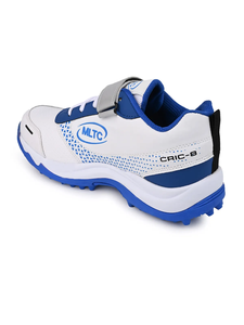 Zapatillas de Cricket para Hombre, Blancas y Azules, para Primavera, Otoño e Invierno, con Cordones, Agarre Potente, Ligeras, Transpirables, Antideslizantes y Cómodas - Product Image 5