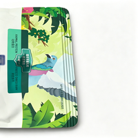 Emballage personnalisé en plastique thermoscellé pour thé vert et aliments pour animaux de compagnie, avec impression en héliogravure, en forme verticale.