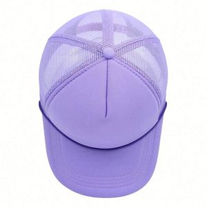 Casquette de baseball personnalisable avec logo imprimé, 5 panneaux, en mousse et maille, style camionneur avec corde, en gros et en stock - Product Image 6