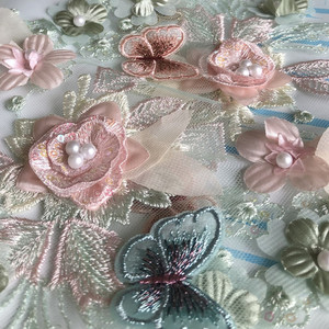 3D Sequins hoa thêu hạt vải dán bướm vá thích hợp cho trẻ em quần áo trang trí ca020 - Product Image 6