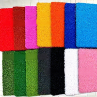 Gazon artificiel multicolore pour terrains de sport extérieurs, terrains de gateball, greens de putting - Vente en gros de fibres PPPE purement ondulées