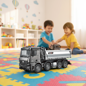 <span class=keywords><strong>Camion</strong></span> Ribaltabile <span class=keywords><strong>Telecomandato</strong></span> in Lega a 13 Canali, Scala 1:14, con Luci e Suoni per Uso Interno ed Esterno - Product Image 1