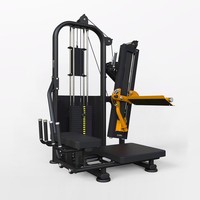 Équipement de fitness professionnel de haute performance pour salle de sport, appareil de musculation des fessiers multi-niveaux en acier plaqué pour l'entraînement des fessiers
