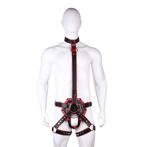 DOGLOV <b>Leather</b> Strapon <b>Harness</b> with <b>Body</b> Restraint Belt Couples BDSM Sex Game Fetish Strapon <b>Harness</b> for Women - Product Image 1