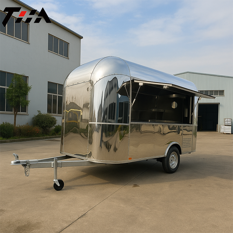 Китайский производитель, тележка для еды, BBQ Uk, 10 футов, круглая крыша, грузовик с прицепом с холодильником