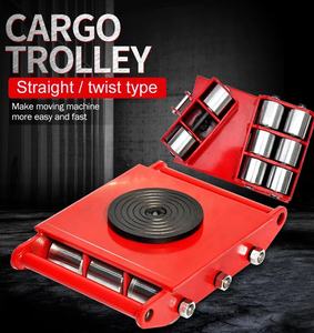 6T/13200lb الصلب عجلة عربة بضائع آلات تتحرك سكيت معدات ثقيلة زلاجات دوارة البضائع عربة تحميل الصناعية - Product Image 2