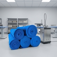 Feuille de mousse de silicone à cellules ouvertes SHB-20-10, densité 200 kg/m³, épaisseur 10 mm, bleue, pour table de presse à chaud et repassage, fabriquée en Chine