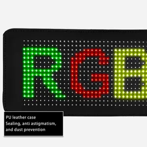 Panneaux LED Défilement USB 5V Panneau de magasin Bluetooth App Control Texte personnalisé Affichage LED flexible pour voiture Magasin Party Bar Hôtel