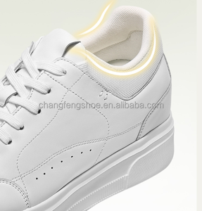 <span class=keywords><strong>Chaussures</strong></span> de marche en cuir <span class=keywords><strong>à</strong></span> auto-lacets faciles <span class=keywords><strong>à</strong></span> enfiler pour hommes, avec soutien de la voûte plantaire, antidérapantes, rehaussantes de 7 cm/2,76 pouces - Product Image 5