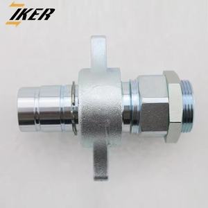 Hochdruck 1 Zoll NPT-Gewinde Hydraulische Schnell kupplung für Muldenkipper Neuer Zustand Flügel mutter Typ Schraub verschraubung 1 Jahr - Product Image 3