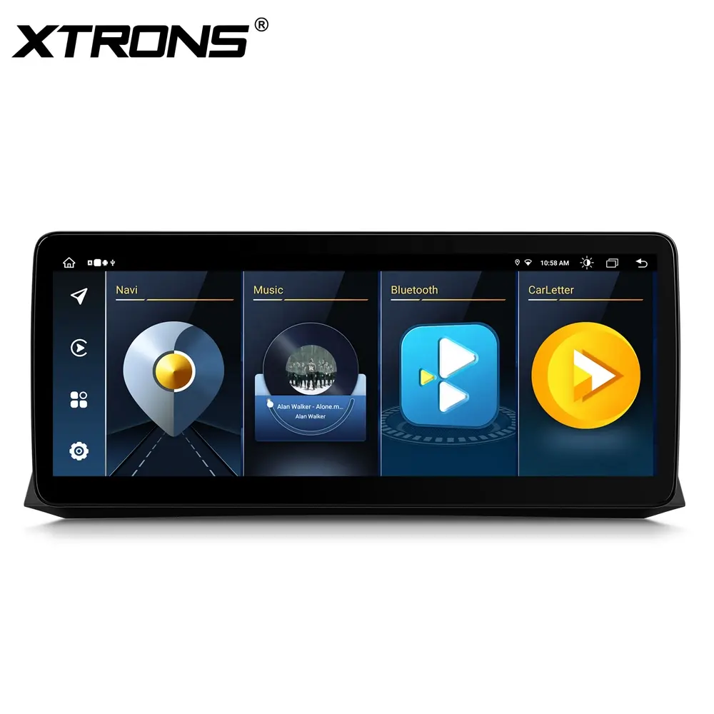 Xtrons 12.3 "Android 13 OCTA Core หน้าจอรถยนต์สำหรับ BMW 5 Series E61 E60 2005-2010 CarPlay แอนดรอยด์อัตโนมัติ4G LTE