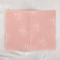 Papier de soie rose imprimé sur mesure, papier d'emballage avec logo personnalisé pour l'emballage de vêtements