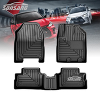 Tapis de sol Premium TPE pour Toyota Agya RHD Indonésie, conduite à droite, protection intérieure personnalisée, tapis de voiture