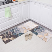 Wholesale Custom Design Kitchen Runner Rug Washable Mat Anti slip Fast Absorb Water Bathroom Rug