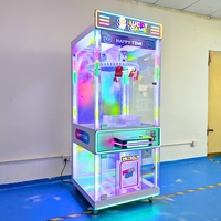 Machine à pinces à monnayeur à vendre, jeu de grue d'arcade avec lumière LED pour parcs d'attractions et centres de divertissement familial
