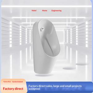 <span class=keywords><strong>Urinoir</strong></span> mural <span class=keywords><strong>automatique</strong></span> en céramique pour hommes, idéal pour les foyers, les hôtels et les projets, anti-odeurs - Product Image 2