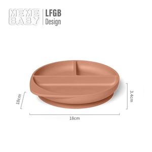 Plaque <span class=keywords><strong>de</strong></span> sevrage sans BPA divisée enfants salle à manger alimentation Silicone bébé plaque d'aspiration Platos pour enfants - Product Image 2
