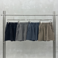 Shorts décontractés en coton pur de haute qualité pour hommes, avec technique de lavage pour un effet vieilli, motif écossais rétro, coupe ample, de marque